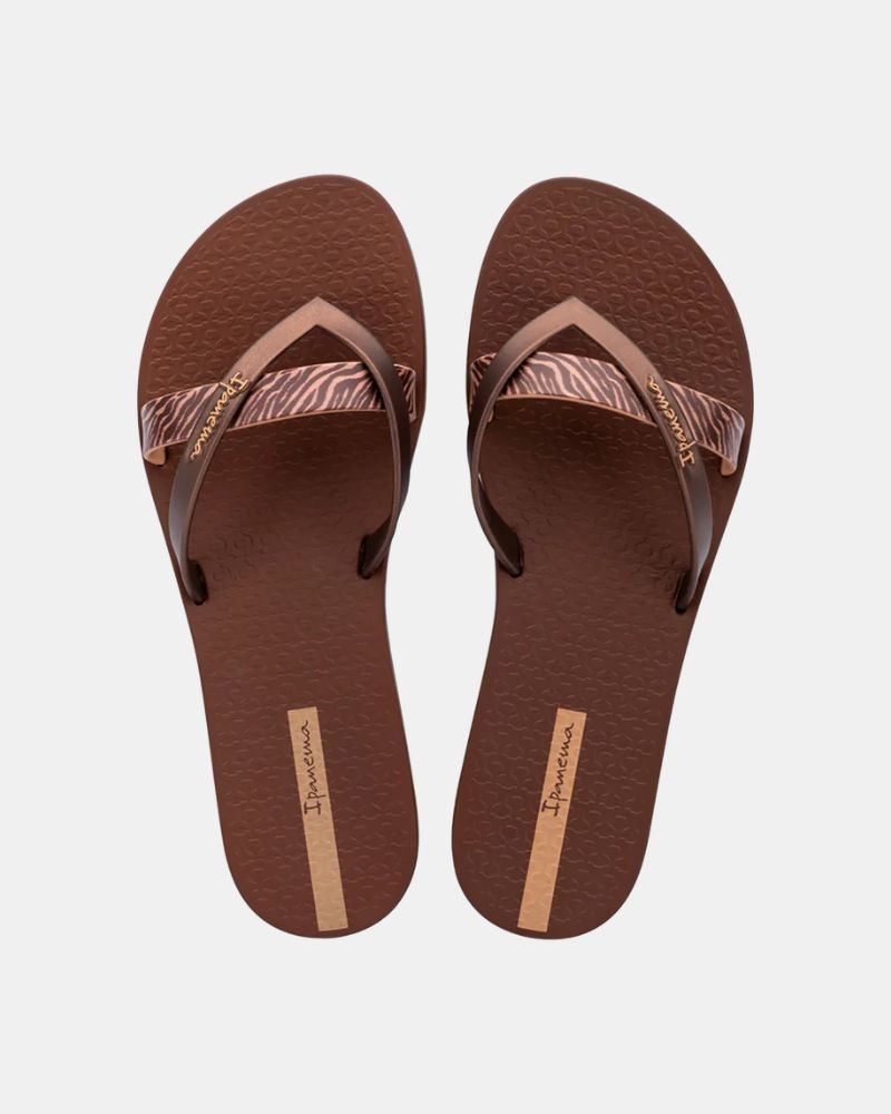 Chinelos de dedo abertos para mulher IPANEMA Castanhos 83673 KIREI
