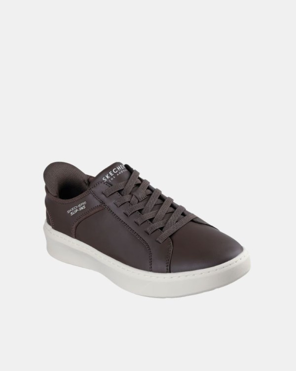 Zapatillas Bajas Hombre SKECHERS Marrón 183177 SLIP INS