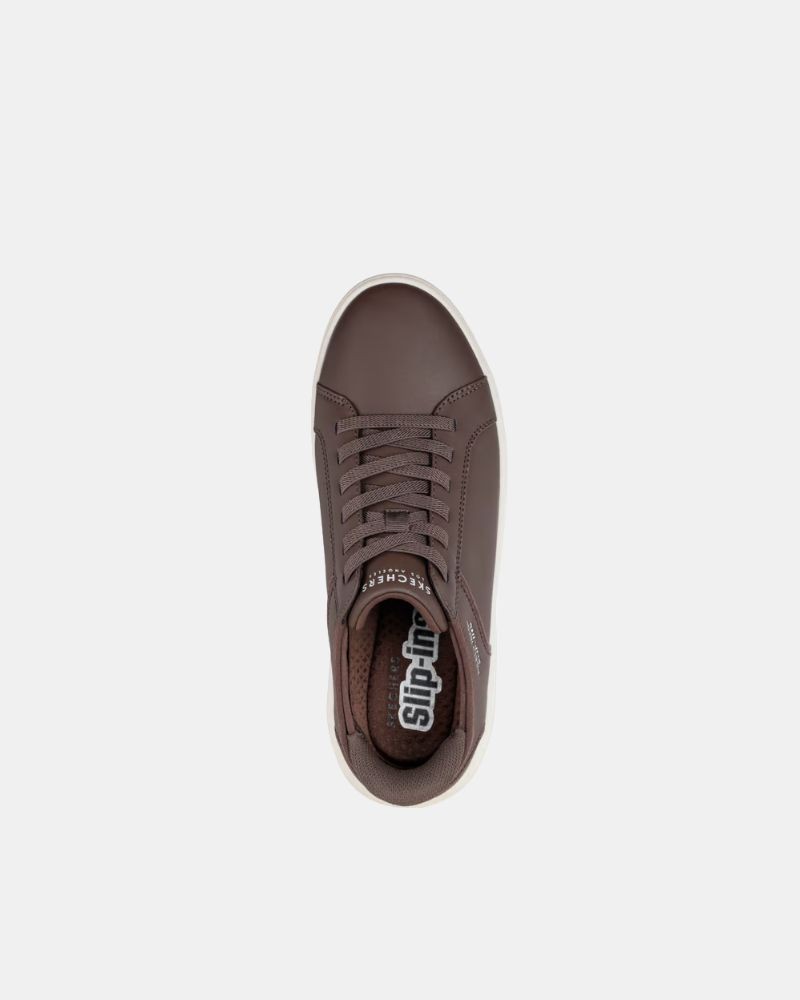 Zapatillas Bajas Hombre SKECHERS Marrón 183177 SLIP INS