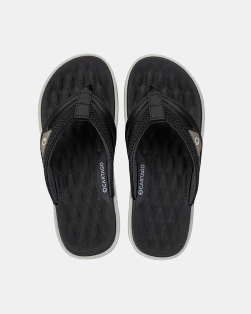 Sandalias De dedo Abiertas Hombre Cartago Negro 12496 CARTAGO MALTA VI THONG AD