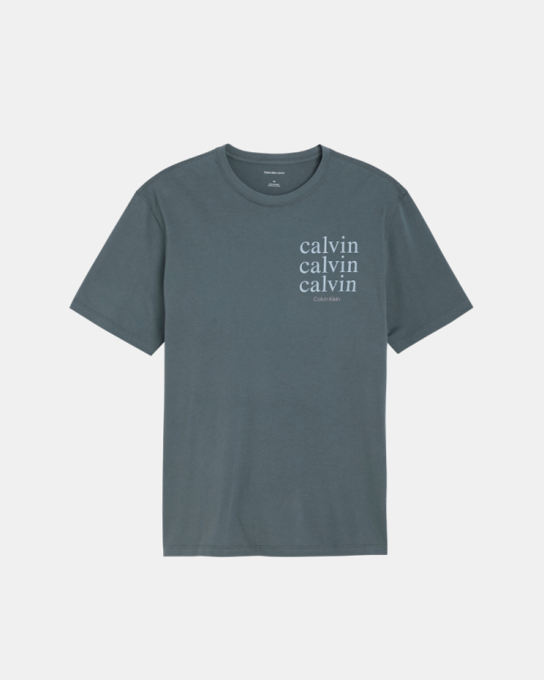 Camisetas Manga corta Hombre CALVIN KLEIN Azul LV04RJ816GCKP