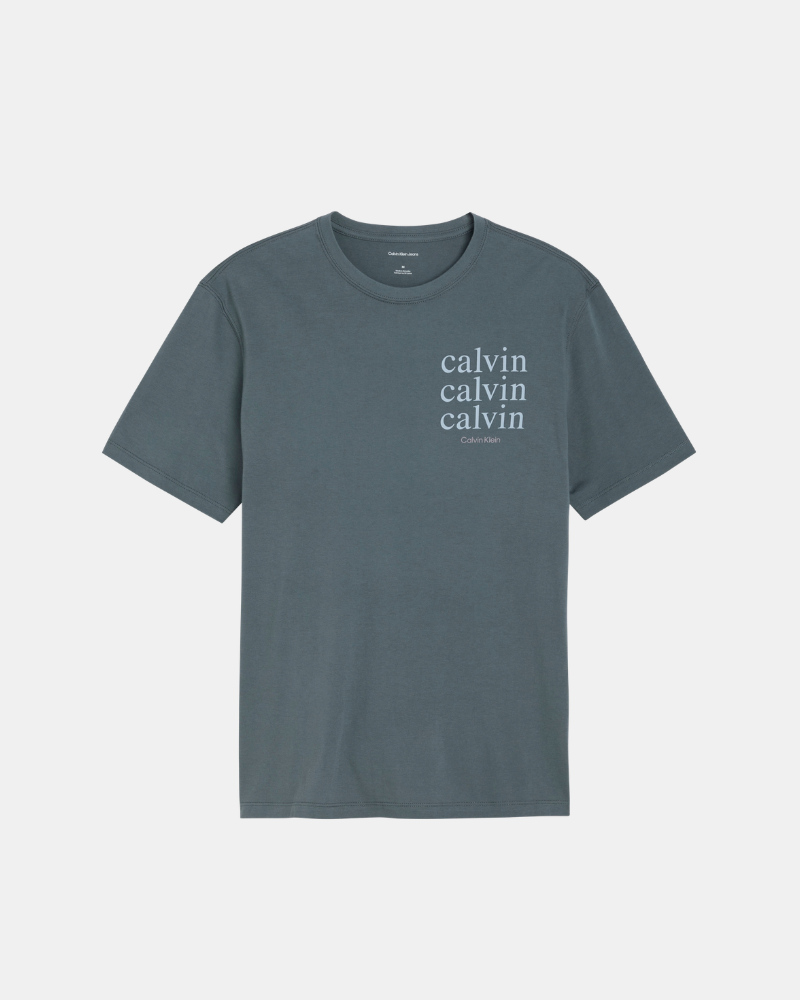 Camisetas Manga corta Hombre CALVIN KLEIN Azul LV04RJ816GCKP