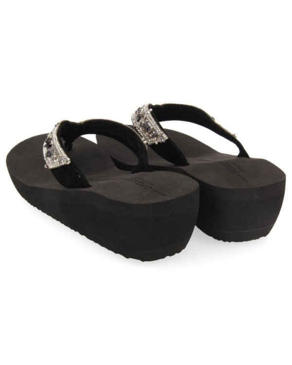  Sandalias De dedo Chancletas Mujer GIOSEPPO Negro 65731 MEZZAGO