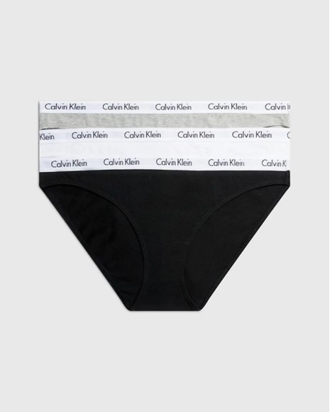  Ropa interior Partes de abajo Mujer CALVIN KLEIN Negro 000QD3588E 3P BIKINI
