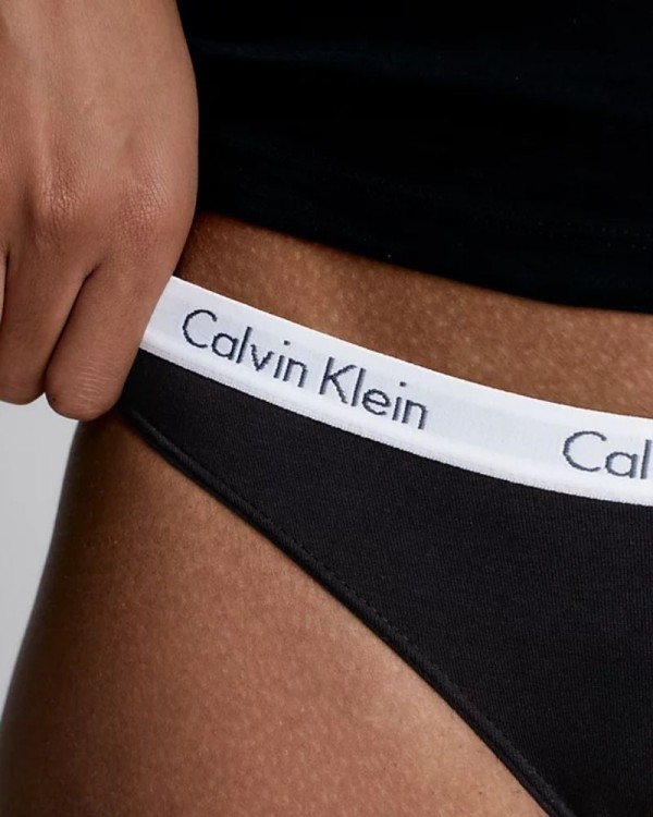 Roupa Interior Parte de Baixo Mulher CALVIN KLEIN Preto 000QD3588E 3P Biquíni