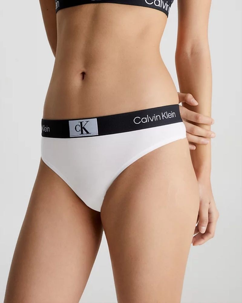  Ropa interior Partes de abajo Mujer CALVIN KLEIN Blanco 000QF7221E100 MODERN THONG