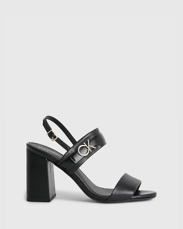 CALVIN KLEIN HW0HW01486BEH Sandalias Fiesta Abiertas Mujer Negro