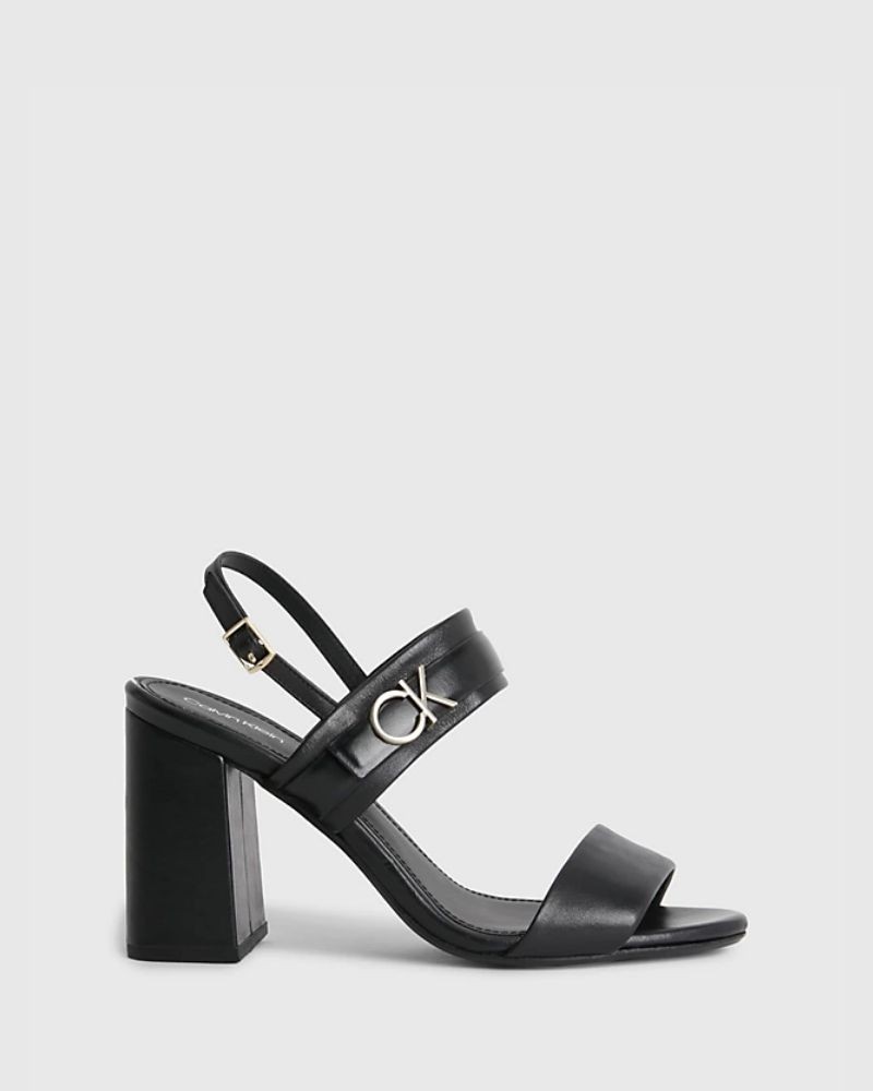 CALVIN KLEIN HW0HW01486BEH Sandálias Abertas para Festa Mulher Preto
