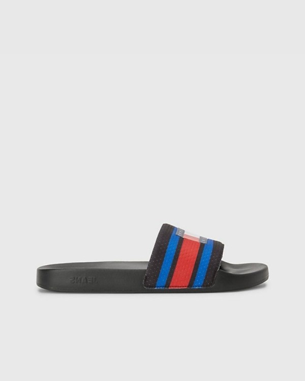 Sandálias Chinelos Homem TOMMY HILFIGER Preto EM0EM01111BDS