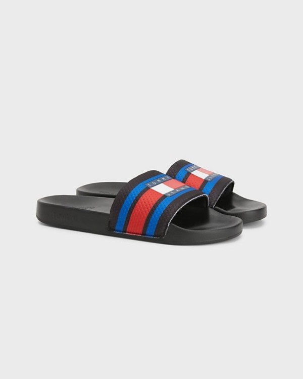 Sandálias Chinelos Homem TOMMY HILFIGER Preto EM0EM01111BDS