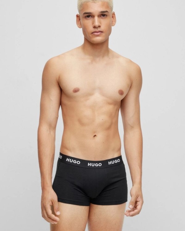 Cuecas Boxer Homem HUGO Preto 50469786