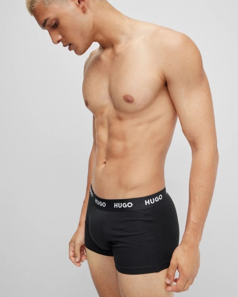 Cuecas Boxer Homem HUGO Preto 50469786