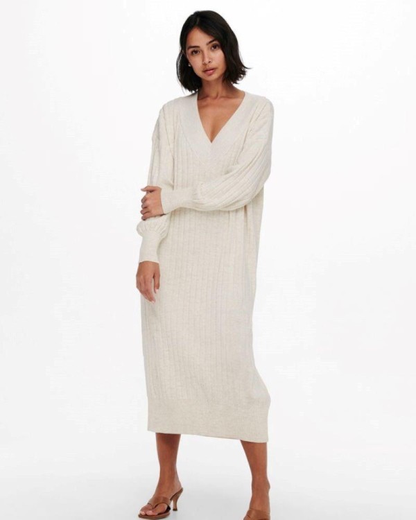  Vestidos  Manga larga Mujer ONLY Beige 15236372 NEW TESSA