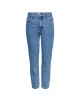 Calças Compridas ONLY Mulher Azul 15242370 JAGGER HIGH MOM ANKLE