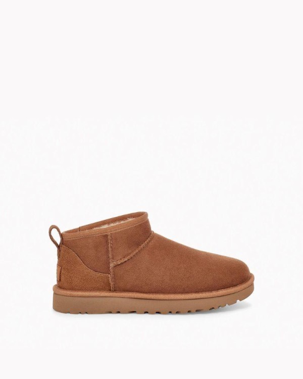Botas UGG Australianas de Pele Mulher Castanhas 1116109 CLASSIC ULTRA MINI