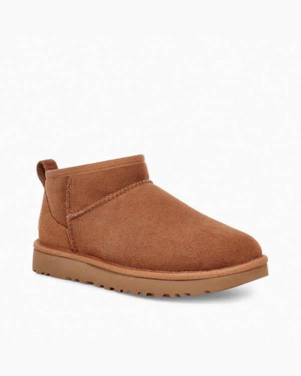 Botas UGG Australianas de Pele Mulher Castanhas 1116109 CLASSIC ULTRA MINI