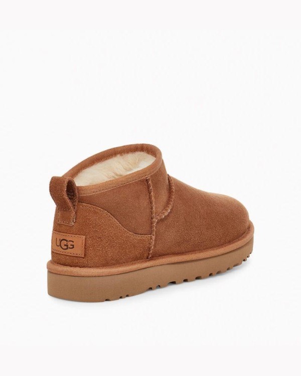 Botas UGG Australianas de Pele Mulher Castanhas 1116109 CLASSIC ULTRA MINI