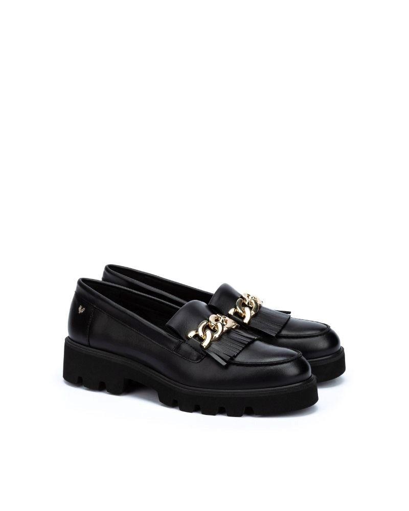 MARTINELLI HERMOSILLA 1568 A665P1 Sapatos Mocassins Mulher Preto Made In Spain.