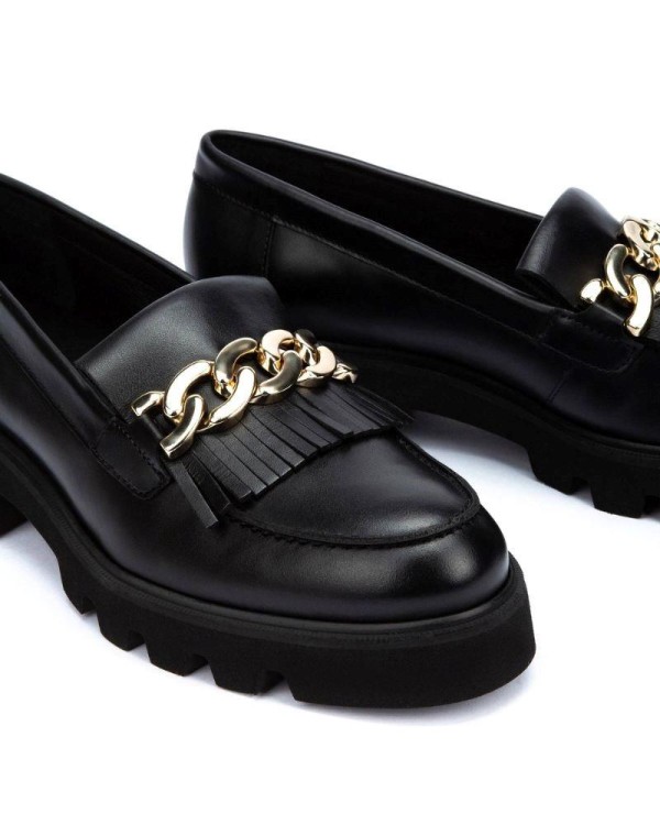 MARTINELLI HERMOSILLA 1568 A665P1 Zapatos Mocasines Mujer Negro Made In Spain.
