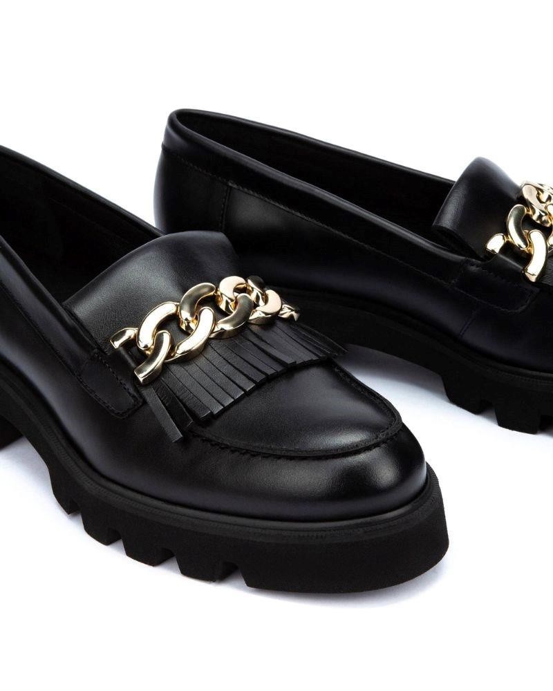 MARTINELLI HERMOSILLA 1568 A665P1 Zapatos Mocasines Mujer Negro Made In Spain.