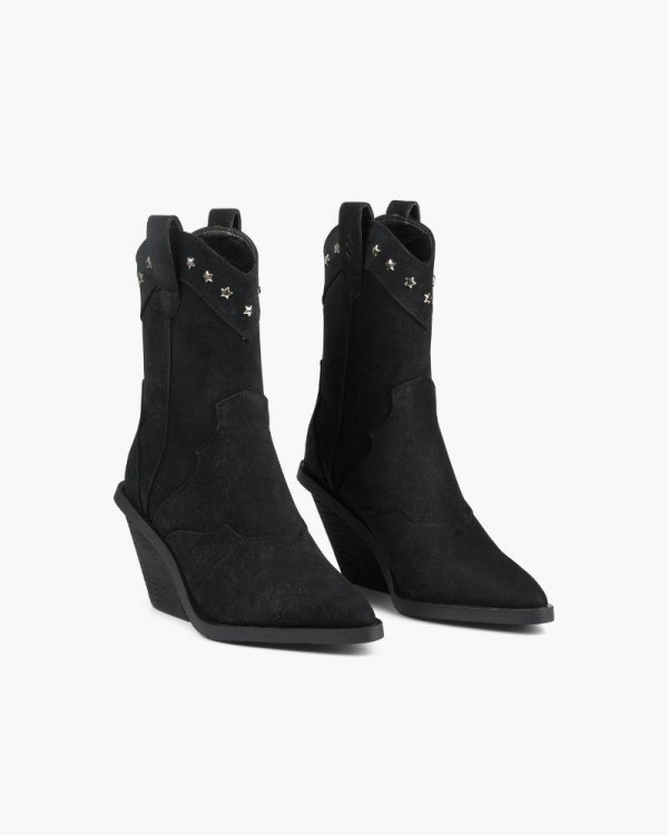 Botas Cowboy Mim WAKANA Feminino Preto