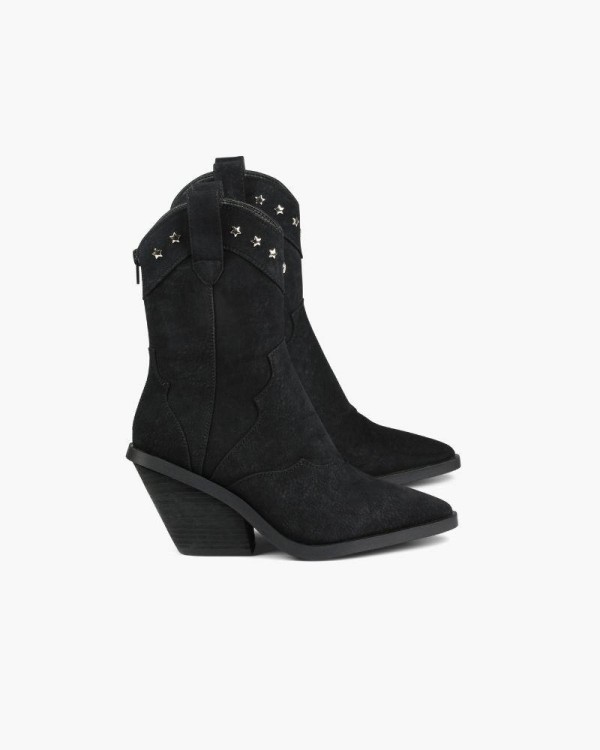 Botas Cowboy Mim WAKANA Feminino Preto