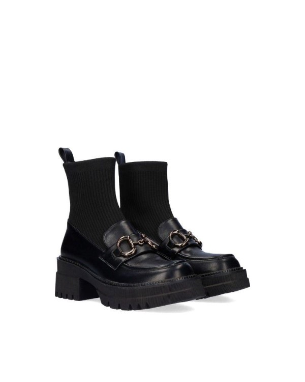  Zapatos Mocasines Mujer EXE Negro B079 H227