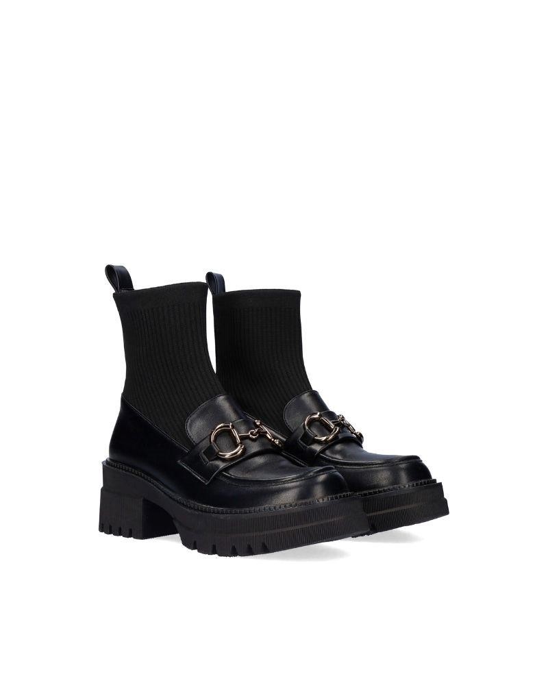 Sapatos Mocassins Mulher EXE Negro B079 H227