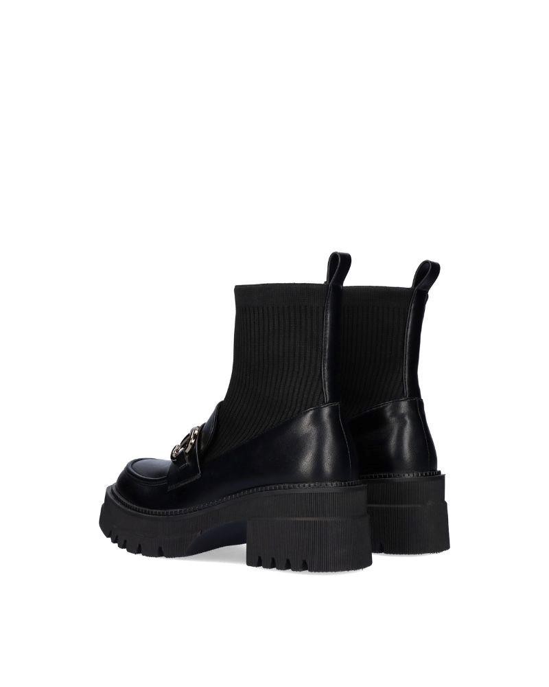  Zapatos Mocasines Mujer EXE Negro B079 H227