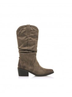botas camperas mustang de mujer beige para combinar