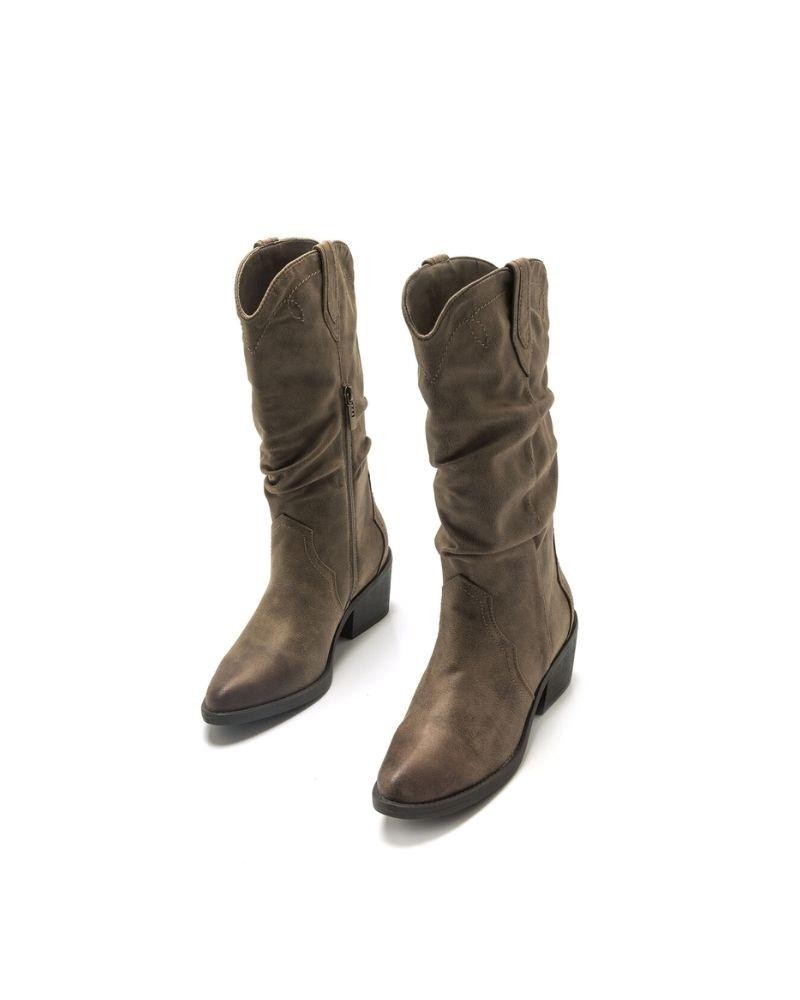  Botas Cowboy Mujer MUSTANG Beige 51971 COWBOY