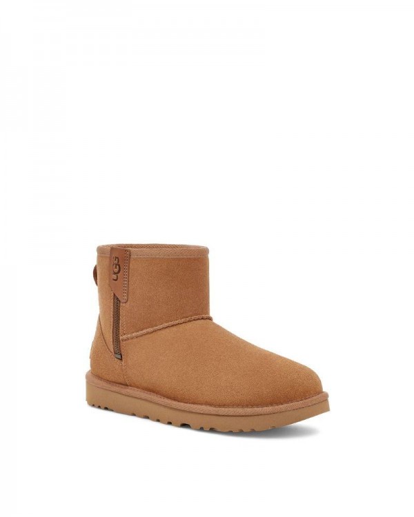 Botas UGG Australianas de pelelo Mulher Castanho 1151230 MINI BAILEY ZIP