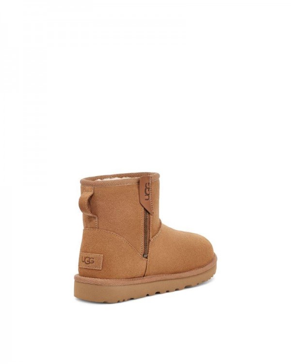 Botas UGG Australianas de pelelo Mulher Castanho 1151230 MINI BAILEY ZIP