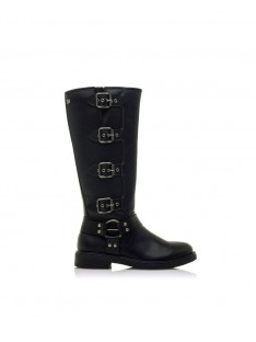 botas altas mustang para mujer color negro para