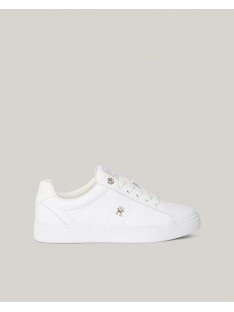 Zapatillas bajas blancas de mujer Tommy Hilfiger moda, look casual y actual