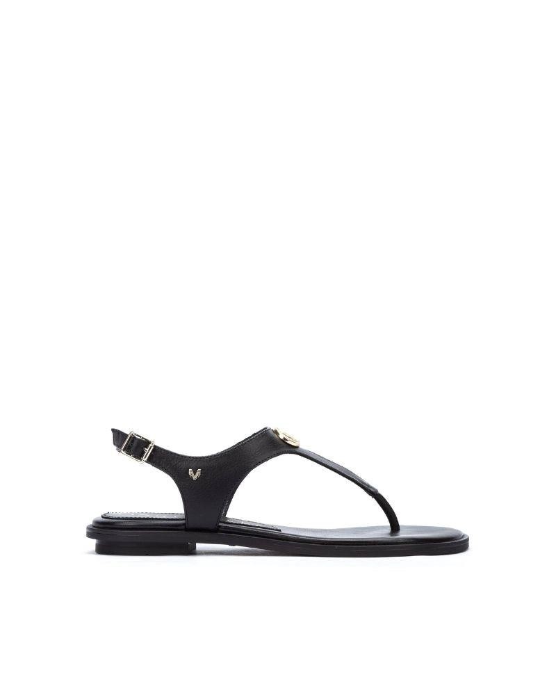Sandalias planas negras Martinelli para mujer, clásicas y modernas