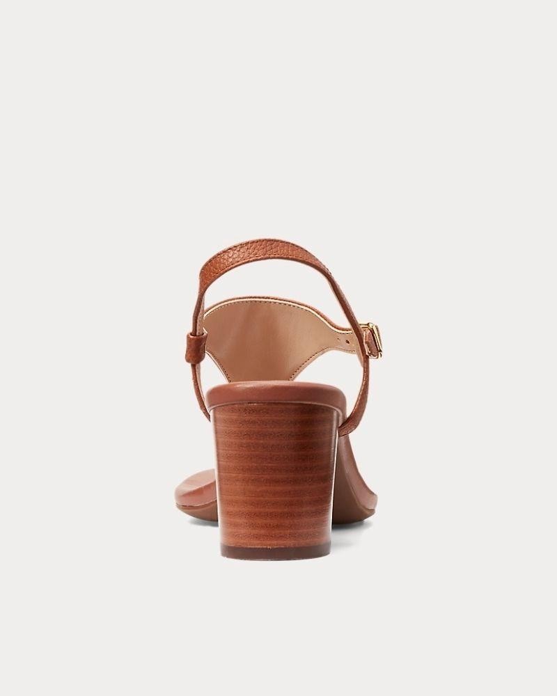 SANDÁLIAS RALPH LAUREN WESTCOTT II Feminino Castanho 802940575002