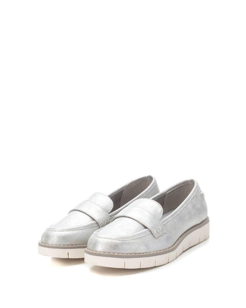  Zapatos Mocasines Bailarinas Mujer XTI Plata 142486