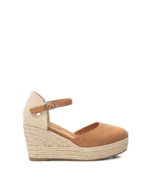 Refresh sandalias con cuña alpargatas marrones para mujer, modernas y cómodas