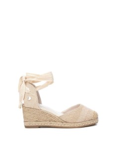 Sandalias con cuña alpargatas beige REFRESH, elegantes y cómodas