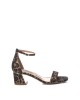Sandalias Fiesta Abertas Mulher Estampa Animal 45282