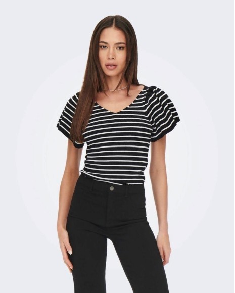  Camisetas Manga corta Mujer ONLY Negro 15283760 LEELO