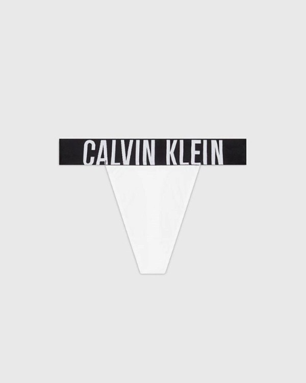 Roupa Interior Parte de Baixo Mulher CALVIN KLEIN Branco 000QF7638E100 Fio Dental