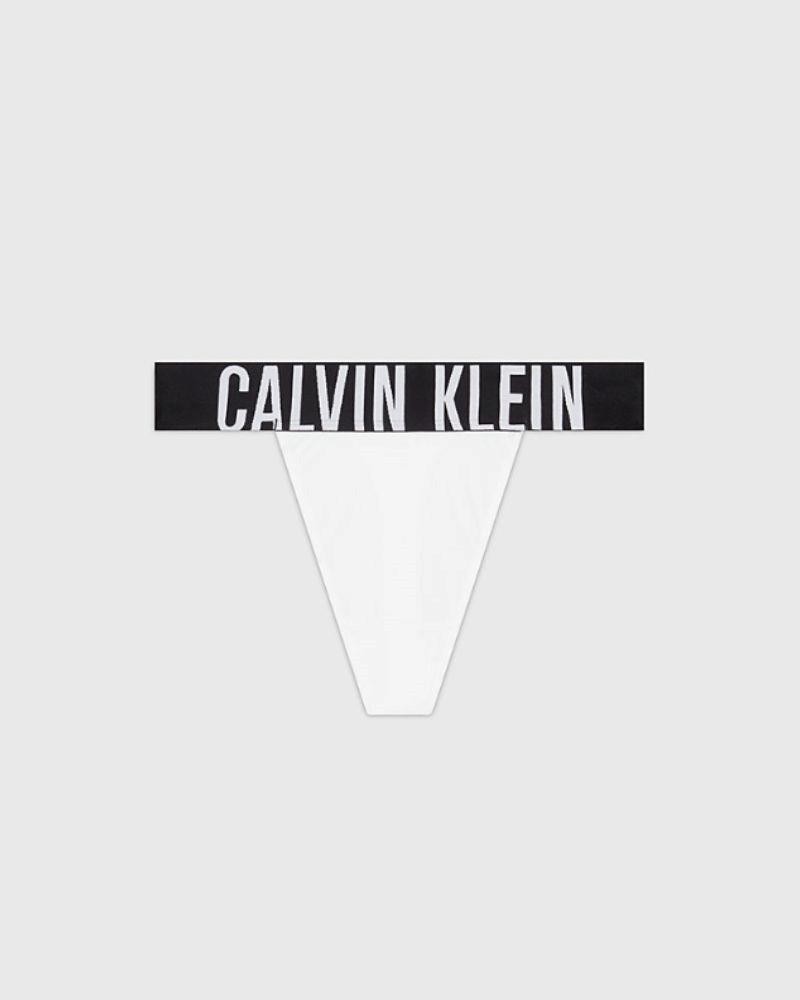 Roupa Interior Parte de Baixo Mulher CALVIN KLEIN Branco 000QF7638E100 Fio Dental