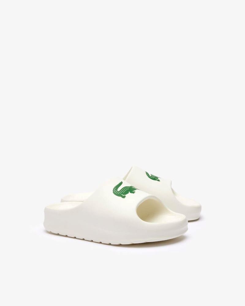  Sandalias Abiertas Chancletas Mujer LACOSTE Blanco 46CFA0028 SERVE SLIDE