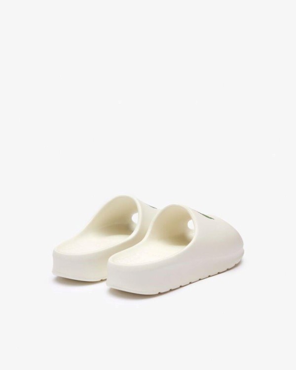  Sandalias Abiertas Chancletas Mujer LACOSTE Blanco 46CFA0028 SERVE SLIDE