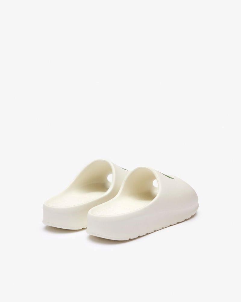  Sandalias Abiertas Chancletas Mujer LACOSTE Blanco 46CFA0028 SERVE SLIDE