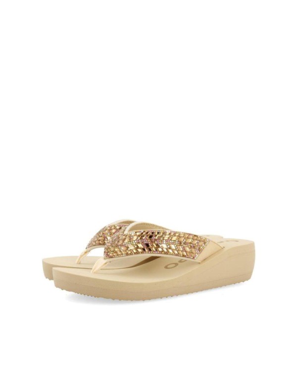 Sandalias Chancletas Mujer GIOSEPPO Beige 71994 DEVICES
