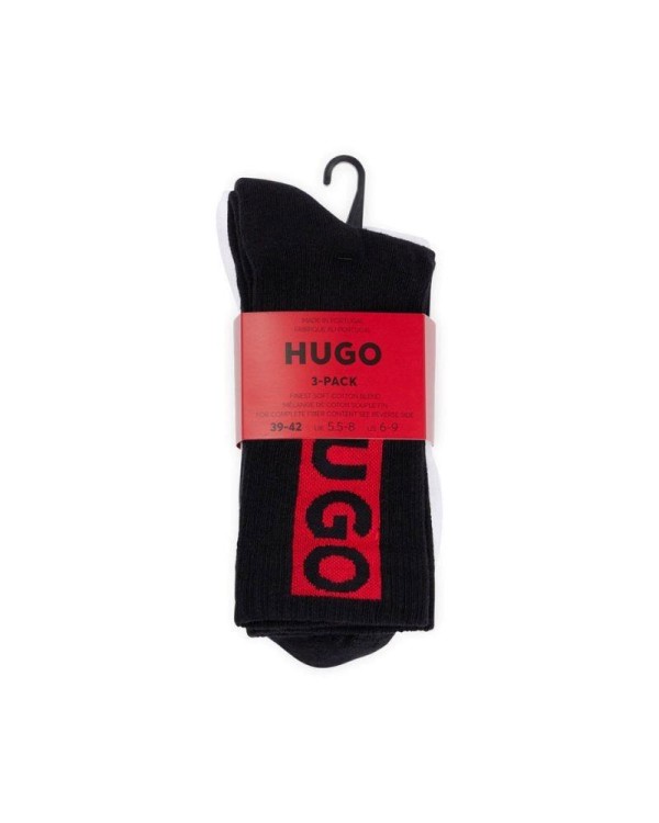 Meias Homem HUGO Multicolor 50501970 3P QS LOGO DESIGN CC
