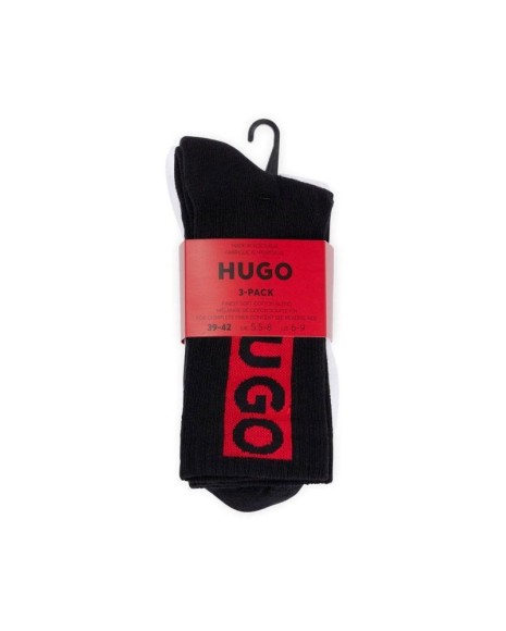  Calcetines Hombre HUGO Multicolor 50501970 3P QS LOGO DESIGN CC
